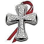 2012 Towle Annual Cross Sterling Silver Christmas Ornament