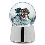 Towle Silver Musical Snow Couple Water Globe
