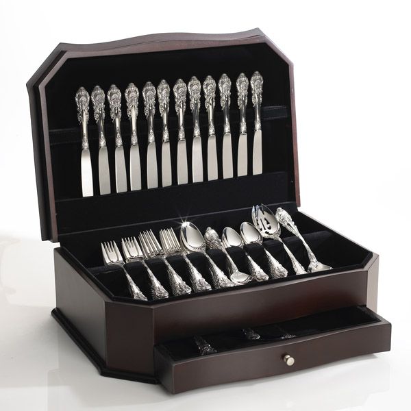 Wallace Bow Front Silverware Storage Chest