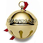 2012 Wallace Goldplate Sleigh Bell Christmas Ornament