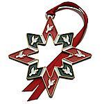 2012 Wallace Goldplate and Enamel Star Christmas Ornament