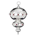 2012 Waterford Lismore Spire Silver Christmas Ornament