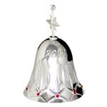 2012 Waterford Lismore Bell Silver Christmas Ornament