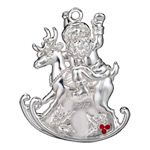 2012 Waterford Santa Silver Christmas Ornament