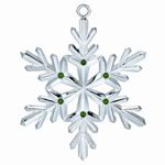2012 Waterford Snowflake Silver Christmas Ornament