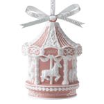 2012 Wedgwood Baby Girl's First Christmas Porcelain Ornament