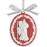 Wedgwood Santa Cameo Porcelain Christmas Ornament