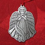 Woodbury Pewter Angel Christmas Ornament