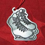 Woodbury Pewter Ice Skates Christmas Ornament