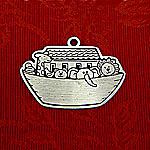 Woodbury Pewter Noah's Ark Christmas Ornament