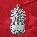 Woodbury Pewter Pineapple Christmas Ornament