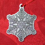Woodbury Pewter Snowflake Christmas Ornament
