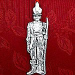Woodbury Pewter Sculptured Toy Soldier Christmas Ornament