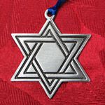 Woodbury Pewter Star of David Holiday Ornament