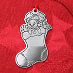Woodbury Pewter Stocking Christmas Ornament