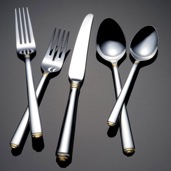 Dome Gold Accent by Yamazaki Stainless flatware for less at Silver