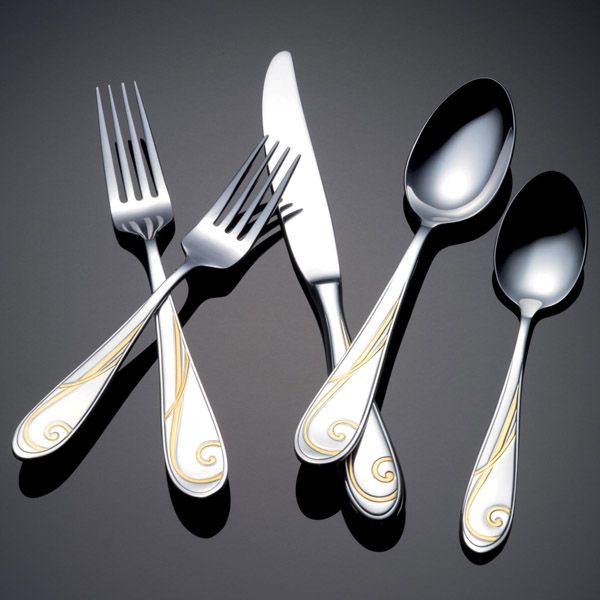 Yamazaki Golden Wave Stainless flatware for less at Silver Superstore