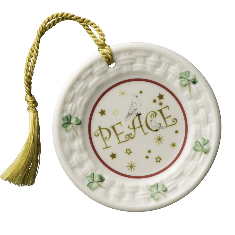 belleek annual peace plate christmas ornament 2016 belleek annual peace plate christmas ornament 2016