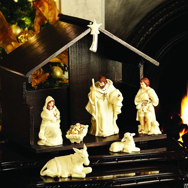 Classic Nativity Set Christmas Ornament by Belleek