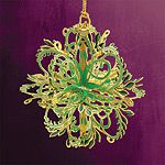 2013 ChemArt Annual Snowflake Brass Christmas Ornament