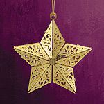 2013 ChemArt Annual Star Brass Christmas Ornament