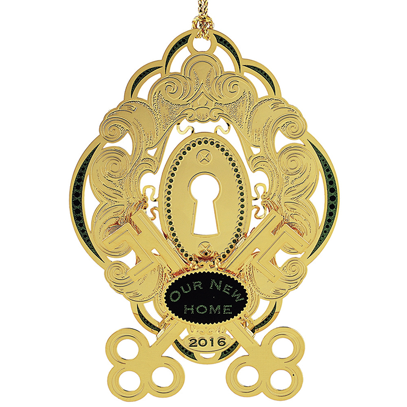 Our New Home Ornament 2016 | Chemart Ornaments | Solid Brass Ornament