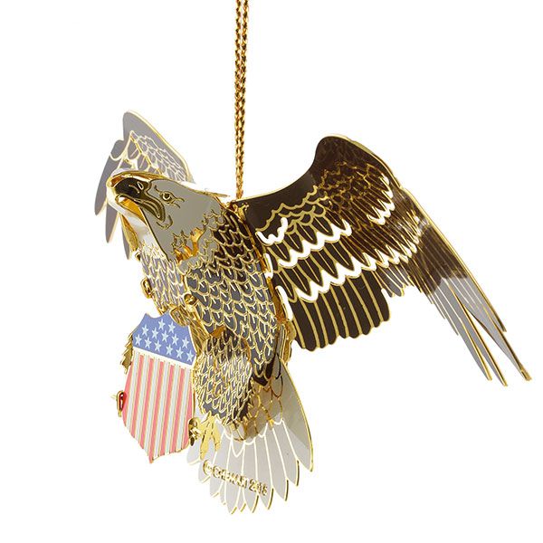 chemart bald eagle brass christmas ornament chemart bald eagle brass christmas ornament