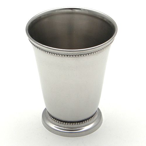 Elegance Silver Nickelplated Beaded Mint Julep Cups