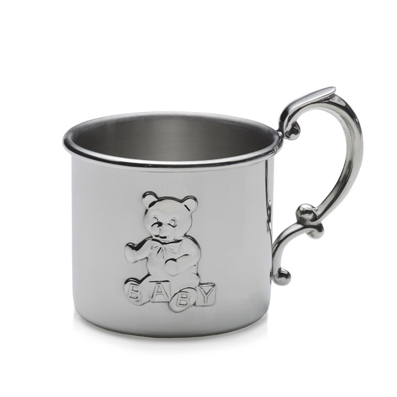 Empire Teddy Bear Pewter Baby Cup