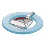 Empire Sterling Silver Round Teething Ring Rattle