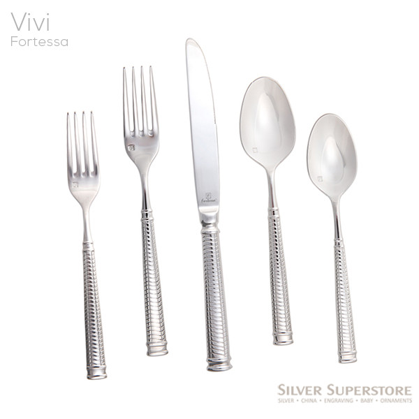 Fortessa Vivi 18/10 Stainless Steel Flatware, Silverware