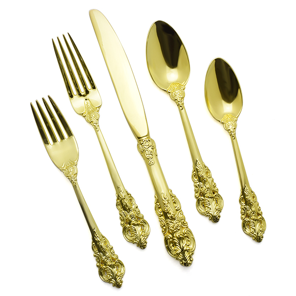 Godinger Gold Plate 20th Century Baroque Flatware