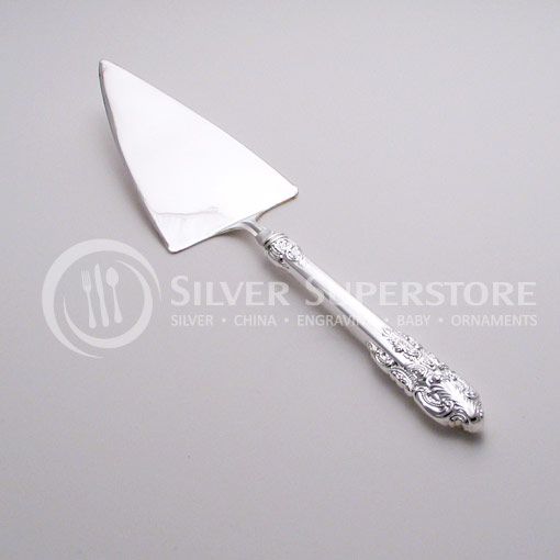 Godinger Baroque 2pc Wedding Cake Set Engraving Available