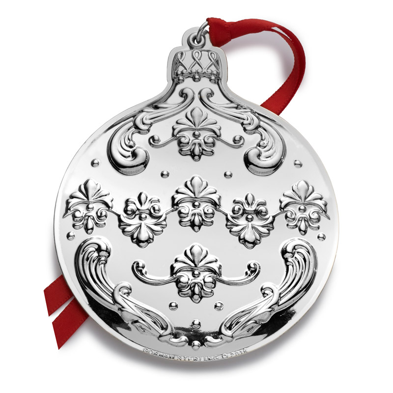 gorham chantilly 2016 gorham silver christmas ornament gorham chantilly 2016 gorham silver christmas ornament
