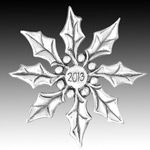 2013 Hand and Hammer Annual Star Sterling Silver Christmas Ornament