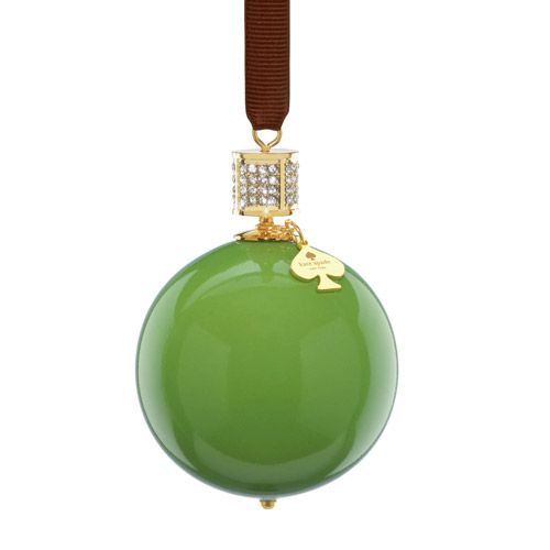 kate spade new york Bejeweled Pave Green Christmas Ornament