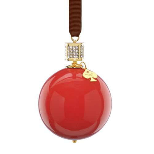 kate spade new york Bejeweled Pave Red Christmas Ornament