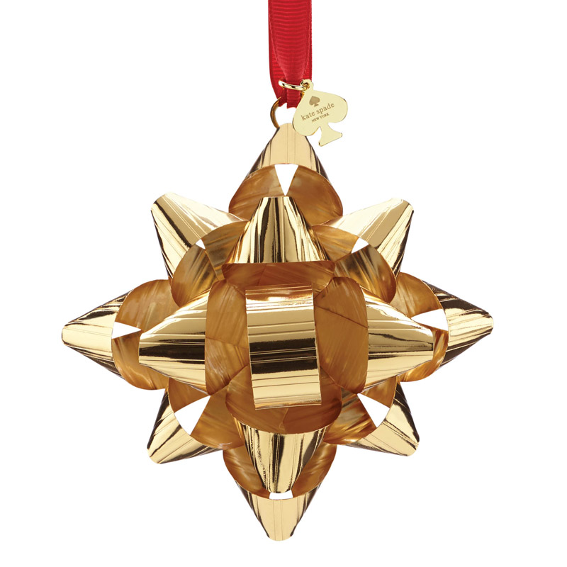 kate spade Gold Tinsel Topper Ornament Silver Superstore