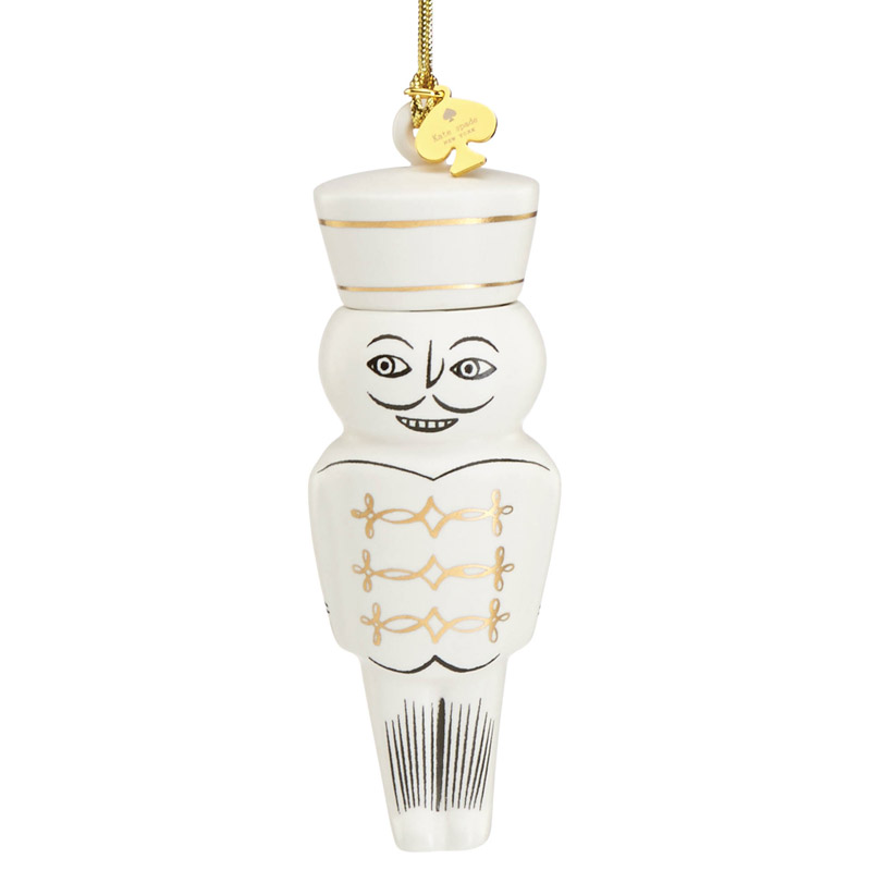 kate spade Woodland Park Nutcracker Ornament Silver Superstore