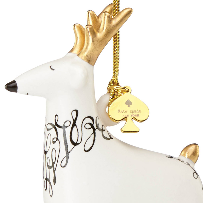 kate spade Woodland Park Reindeer Ornament Silver Superstore