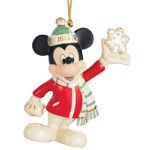 2013 Lenox Mickey's Snowflake Surprise Porcelain Ornament
