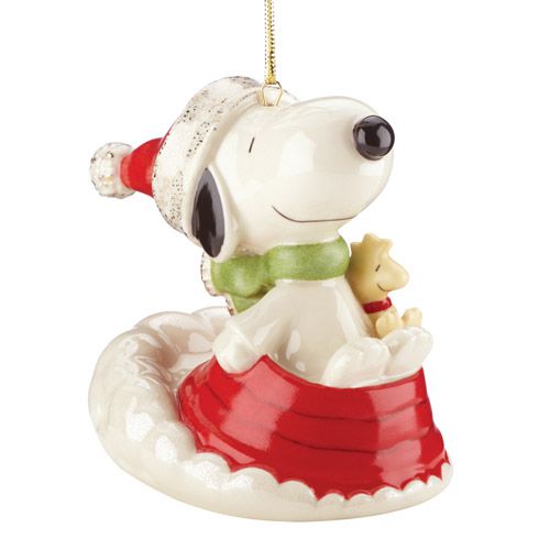 2014 lenox sledding with snoopy porcelain ornament 2014 lenox sledding with snoopy porcelain ornament