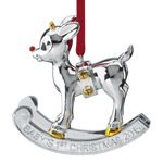2013 Lenox Rudolph Baby's First Christmas Silver Ornament