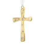 Lunt Golden Cross Christmas Ornament