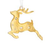 Lunt Golden Reindeer Christmas Ornament
