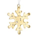 Lunt Golden Snowflake Christmas Ornament