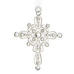 Lunt Crystal Cross Christmas Ornament