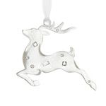 Lunt Silver Reindeer Christmas Ornament