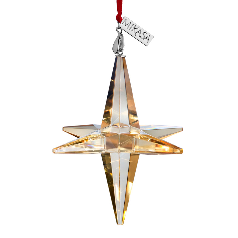 Mikasa Amber Snowflake 2016 Mikasa Christmas Ornament Christmas