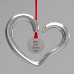 2013 Nambe Baby's First Christmas Silver Ornament